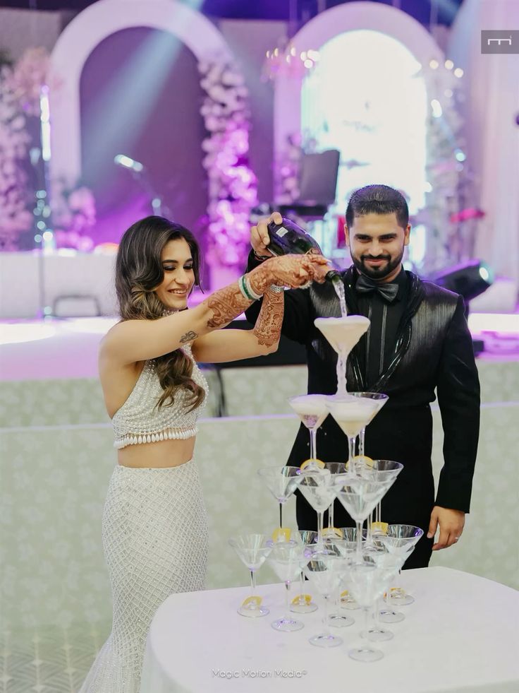 Cocktail Night Inspiration For Indian Weddings